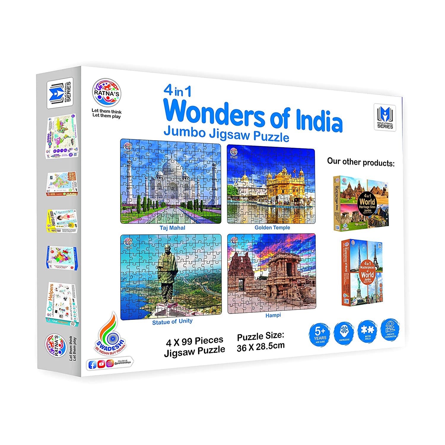 4 in 1 Wonders of India Jumbo